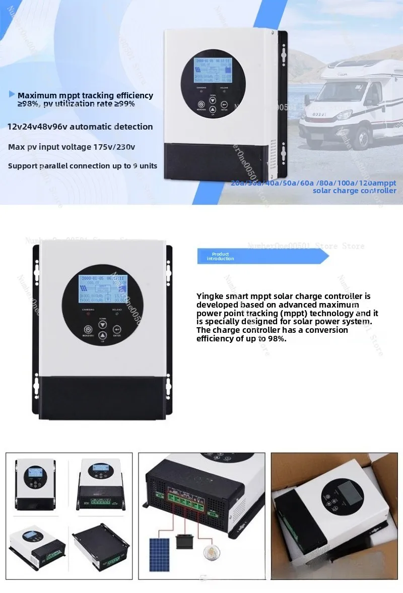 60A MPPT solar charging contro - Charge Controller Solar recension och pris