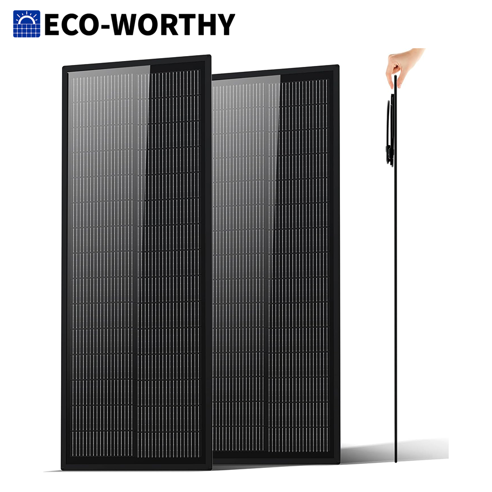 ECO-WORTHY Ultra Slim 2PCS 100 - Solar Panel 200W recension och pris