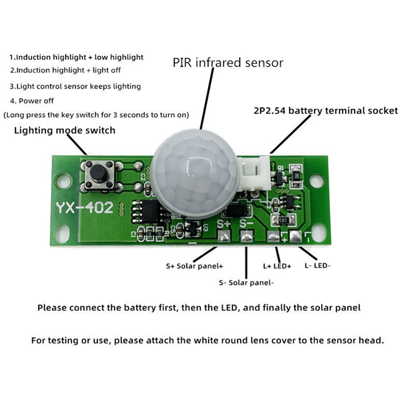 ●DIY Kits Solar Night Light Ci - Lithium Battery 12V recension och pris